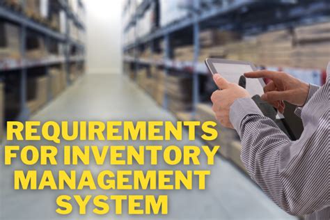 Requirements For Inventory Management System Nvntri