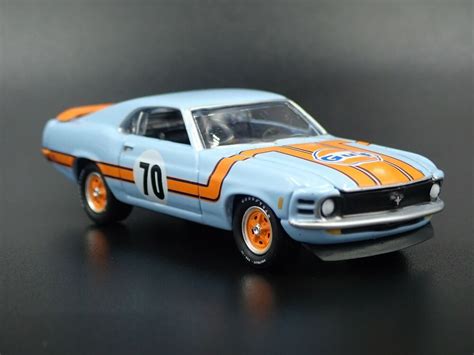 1970 FORD MUSTANG FASTBACK BOSS 302 GULF RARE 1:64 SCALE DIECAST MODEL CAR #Ford #Ford | Diecast ...