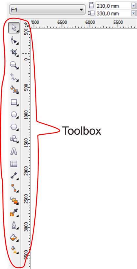 Corel Draw X Fungsi Toolbox Pada Coreldraw X