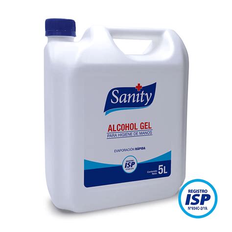 Alcohol gel 70 Sanity Bidón x 5 litros Vitalsec