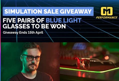 Win Blue Light Gmg Performance Glasses In Our Simulation Sale Giveaway