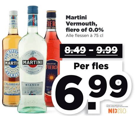 Martini Vermouth Fiero Of Aanbieding Bij Plus