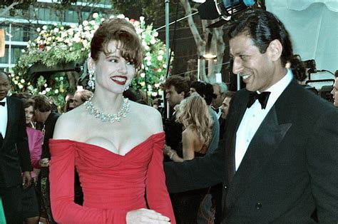 Geena Davis And Jeff Goldblum 1990 Celebrity Couples Geena Davis