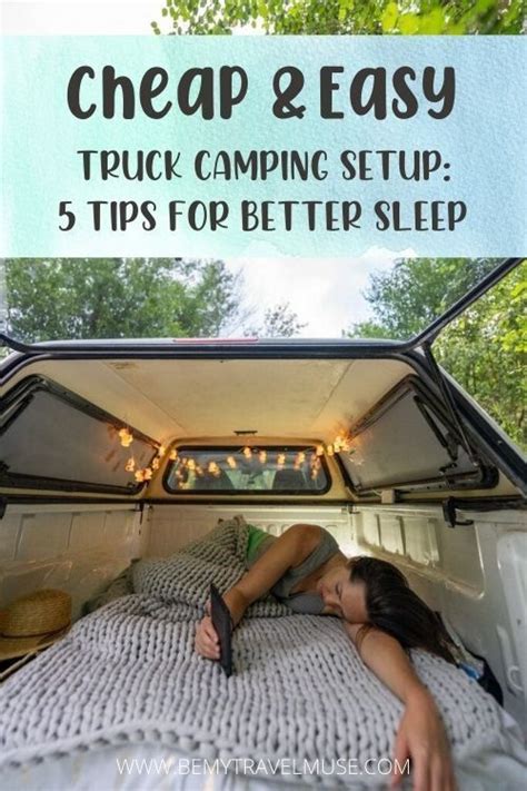 My Easy Truck Bed Camping Setup For Better Sleep Truck Bed Camping