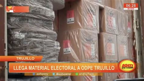 Llega Material Electoral A Odpe Trujillo Soltv Peru