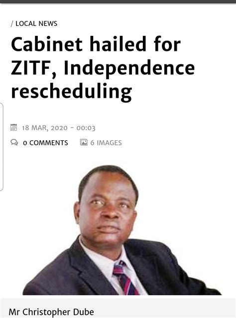 Prof Jonathan Moyo On Twitter Cabinet Hailed For Zitf Independence Rescheduling