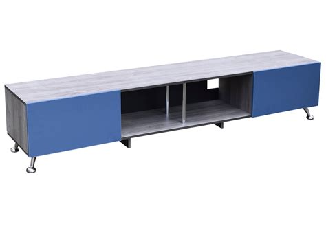 Mesa Hogare London M Para Tv De Color Gris Y Azul Coppel