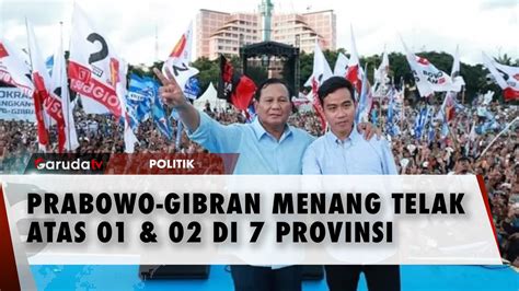 Hasil Rekapitulasi Hari Ke 14 KPU Prabowo Gibran Unggul Telak Di 7