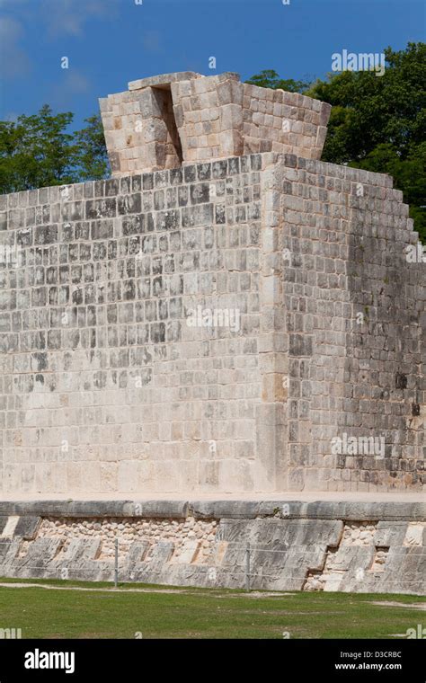 The Temple Of The Jaguars And The East Wall Of The Great Ball Court At