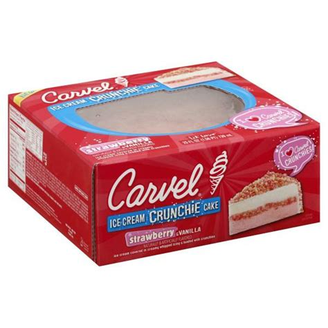 Carvel Lil Love Strawberry And Vanilla Ice Cream Crunchie Cake The