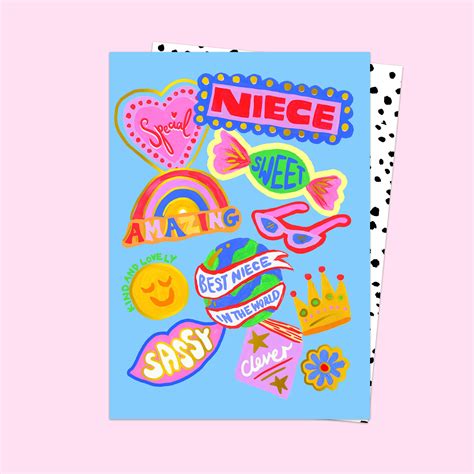 Niece Bumper Stickers Birthday Card Eleanor Bowmer