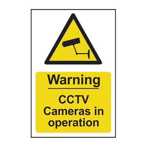 Centurion Europe Warning Cctv Cameras In Operation Pvc 200 X 300mm