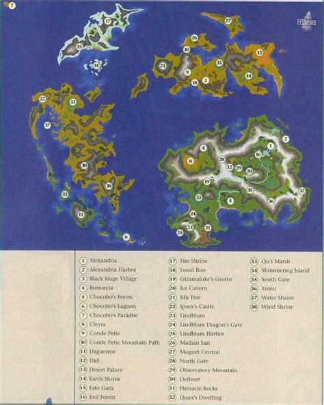 Final Fantasy 9 World Map – Topographic Map of Usa with States