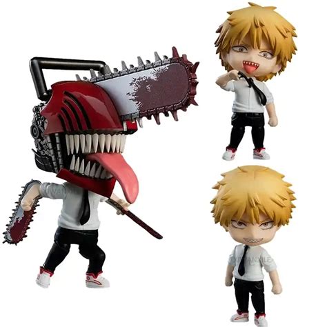 10cm Anime Chainsaw Man Denji Power Action Figure 1560 1580 Clay Collection Model Toys