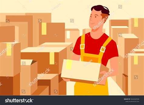 4,605 Warehouse worker cartoon Images, Stock Photos & Vectors ...