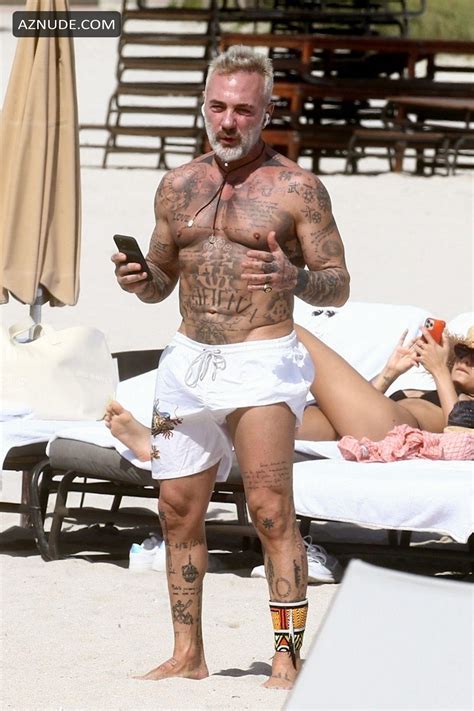 Gianluca Vacchi Is Exuding Serious Sex Appeal While Out In White Trunks