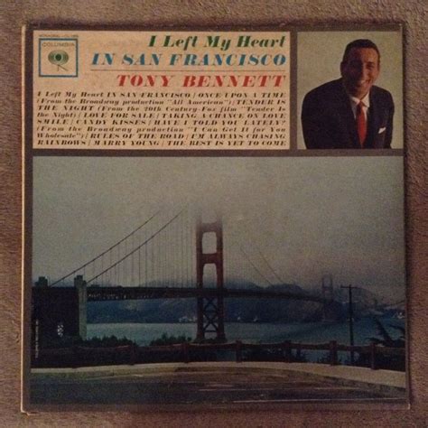 I Left My Heart In San Francisco Tony Bennett LP Records Vinyl Album