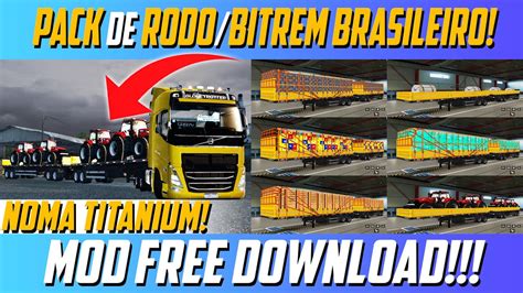 Pack De Bitrem E Rodotrem Brasileiro Noma Para Euro Truck Simulator