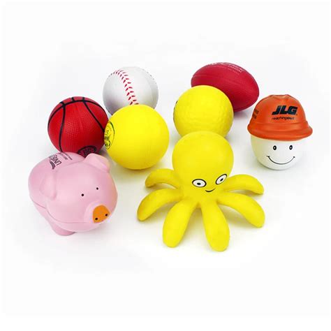 Pu Foam Round Soft Custom Logo Stress Ball For Toy Gifts Eco Egg Brain