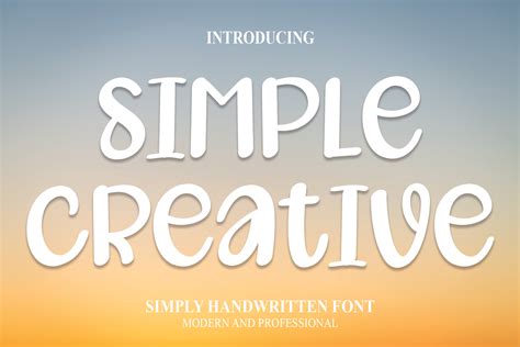 Simple Creative Font By William Jhordy · Creative Fabrica