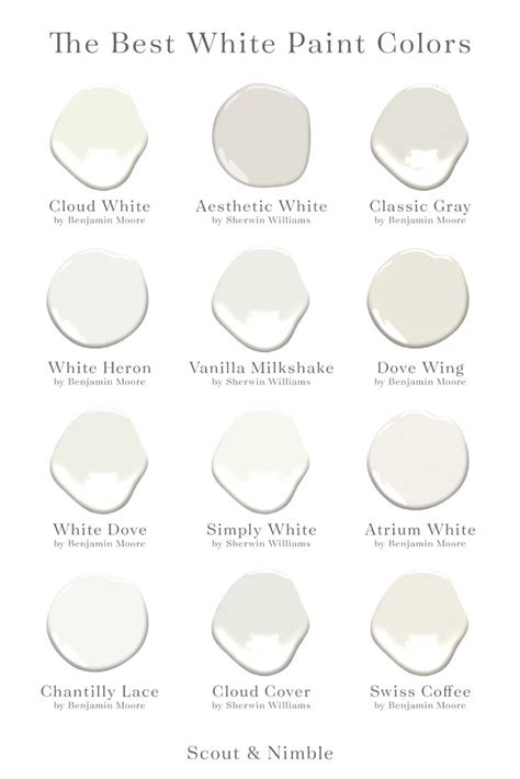 The Best White Paint Colors For Your Home White Paint Colors Neutral Paint Colors Best White