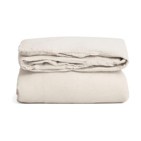 Eggshell Muslin Duvet Cover Double From Garboandfriends