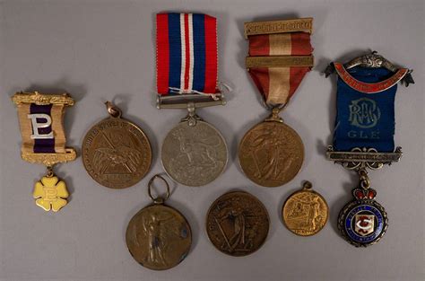 1914 1946 Collection Of Medals Including Uk 1919 Victory Medal Irish