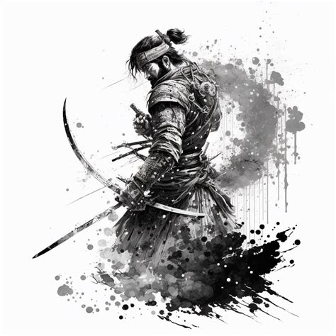 Black And White Samurai by MindArtMK on DeviantArt