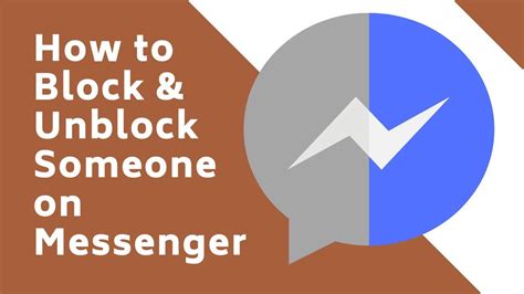 How To Block Unblock Someone On Messenger Youtube