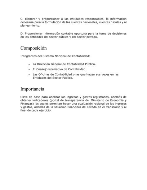 El Sistema Nacional De Contabilidad Docx