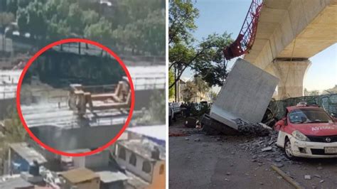 Captan En Video El Momento Exacto Del Colapso De Estructura Del Tren