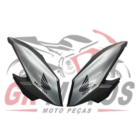 PAR DE ABAS MOD HONDA CG FAN160 2023 PRATA METALICO IRON NAIL