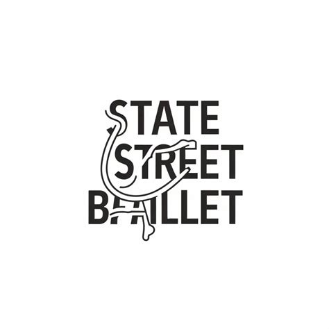 Logo Design For State Street Ballet Minimalistic Typography With Clear