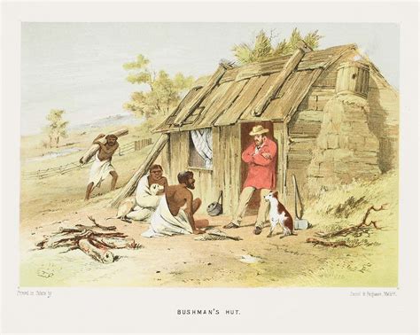 Bushmans Hut From The Australian Sketchbook 1865