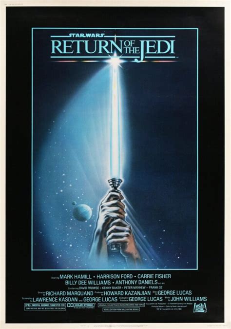 Star Wars Episode Vi Return Of The Jedi Movie Poster