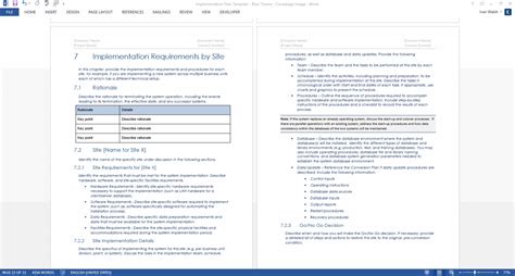 Implementation Plan Template Templates Forms Checklists For Ms