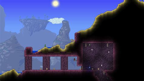 The closest to perfect I've ever seen the dungeon entrance. : Terraria