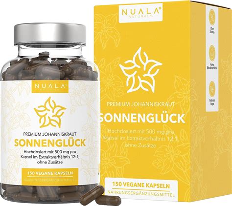 NEU Sonnenglück Johanniskraut Kapseln Hochdosiert 12 000 mg pro