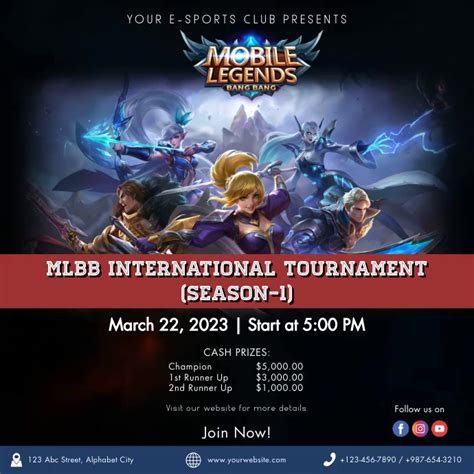 Mobile Legends Tournament Invitation Template Postermywall