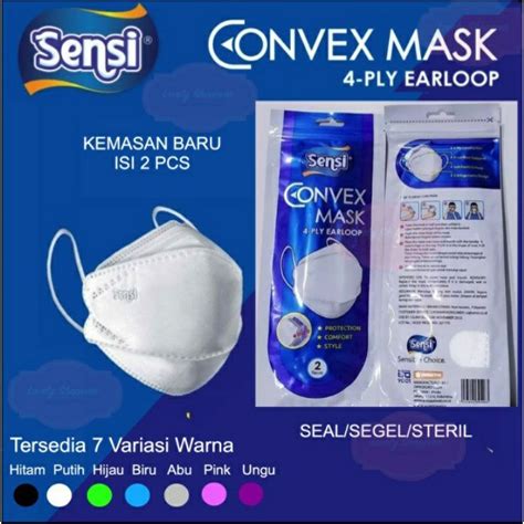 Jual Sensi Convex Mask Earloop 1box Shopee Indonesia