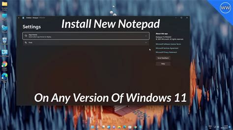 How To Install New Notepad App On Any Windows 11 Version Youtube