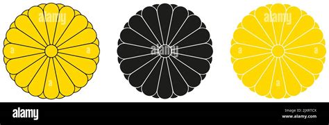 Imperial Seal Of Japan Vector Illustration Isolated On White