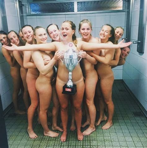 Danish Handball Team Celebrating Naked In The Shower Nudes By Srgatoide