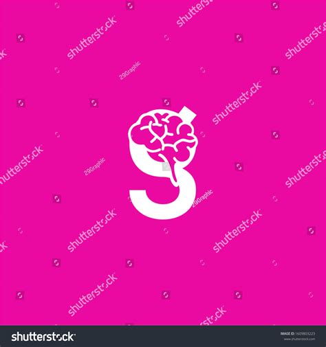 G Brain Logo Design Premium Stock Vector Royalty Free 1609803223