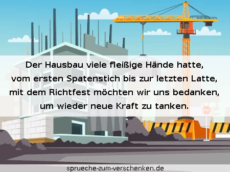 15 Texte für Einladung zum Richtfest