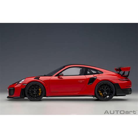 Autoart Porsche Gt Rs Weissach Package Guards Red