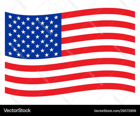 American National Flag Design Graphic Royalty Free Vector