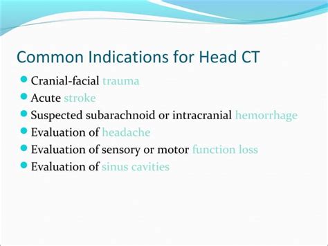 Approach To Head Ct