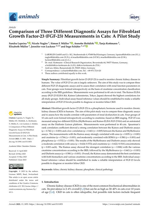 Pdf Comparison Of Three Different Diagnostic Assays For Fibroblast