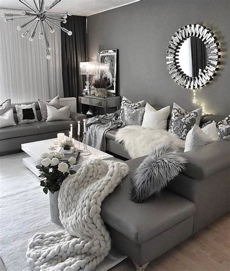 pin  olivia  home inspo living room decor grey couch cosy living